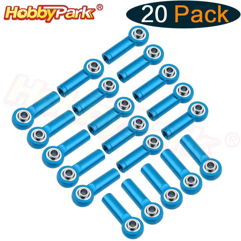 20 шт. Универсальный M3 Алюминиевый металлический стержень концы шаровой шарнир CW & CCW Для Traxxas осевой гонки Redcat RC автомобиль самолет|Детали и аксессуары|   | АлиЭкспресс