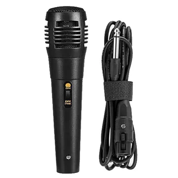 

Dynamic Wired Microphone Metal Handheld Karaoke Singing Mic Vocal Speaker Machine