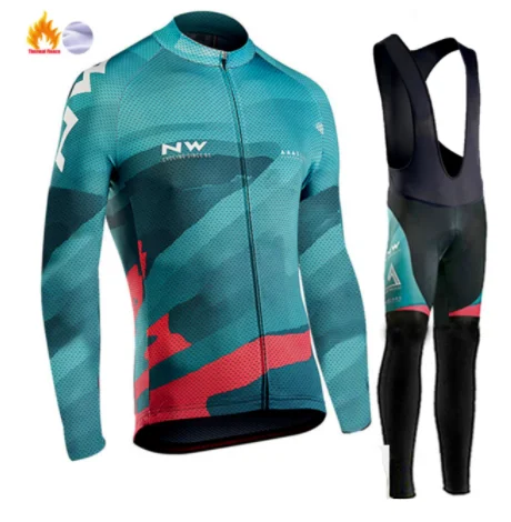 Весна Осень pro team groupama NW Велоспорт Джерси наборы с длинным рукавом Ropa Ciclismo быстросохнущая MTB велосипедная Одежда 19DGEL pad набор