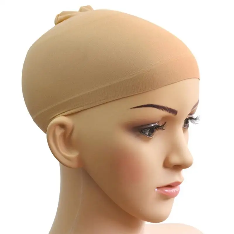 

RUIMIO 2Pcs Wig Caps Nylon Mesh Wig Cap 2 Netural Nude Beige Wig Cap Styling Tool Accessories For Making Net Wig Liner