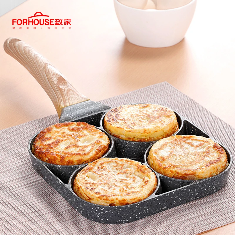 4 отверстия для жарки яиц в виде бургера антипригарный многоцелевой Яйцо