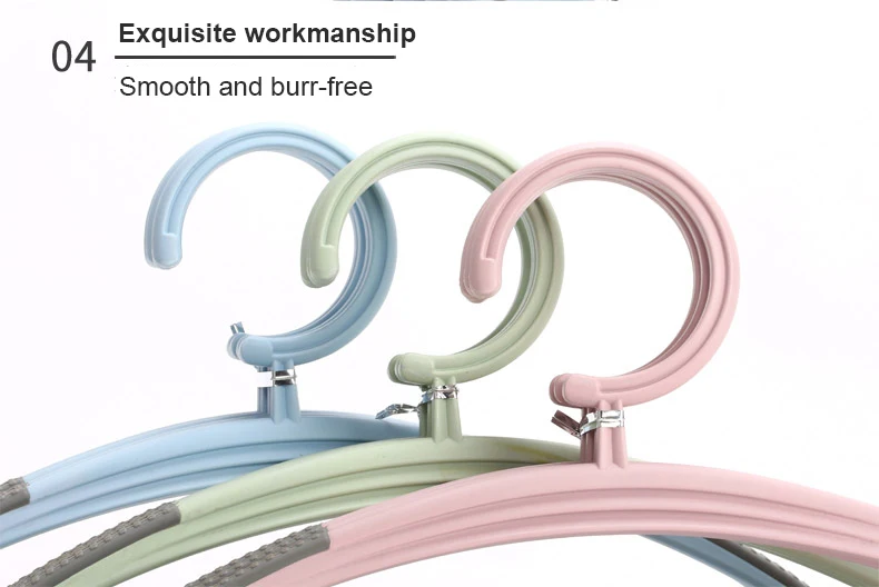 Baby Clothes Racks Portable Clothes Hanger Children Coat Plastic Hangers Hook Household Kids Hangers for Clothing Organizer
