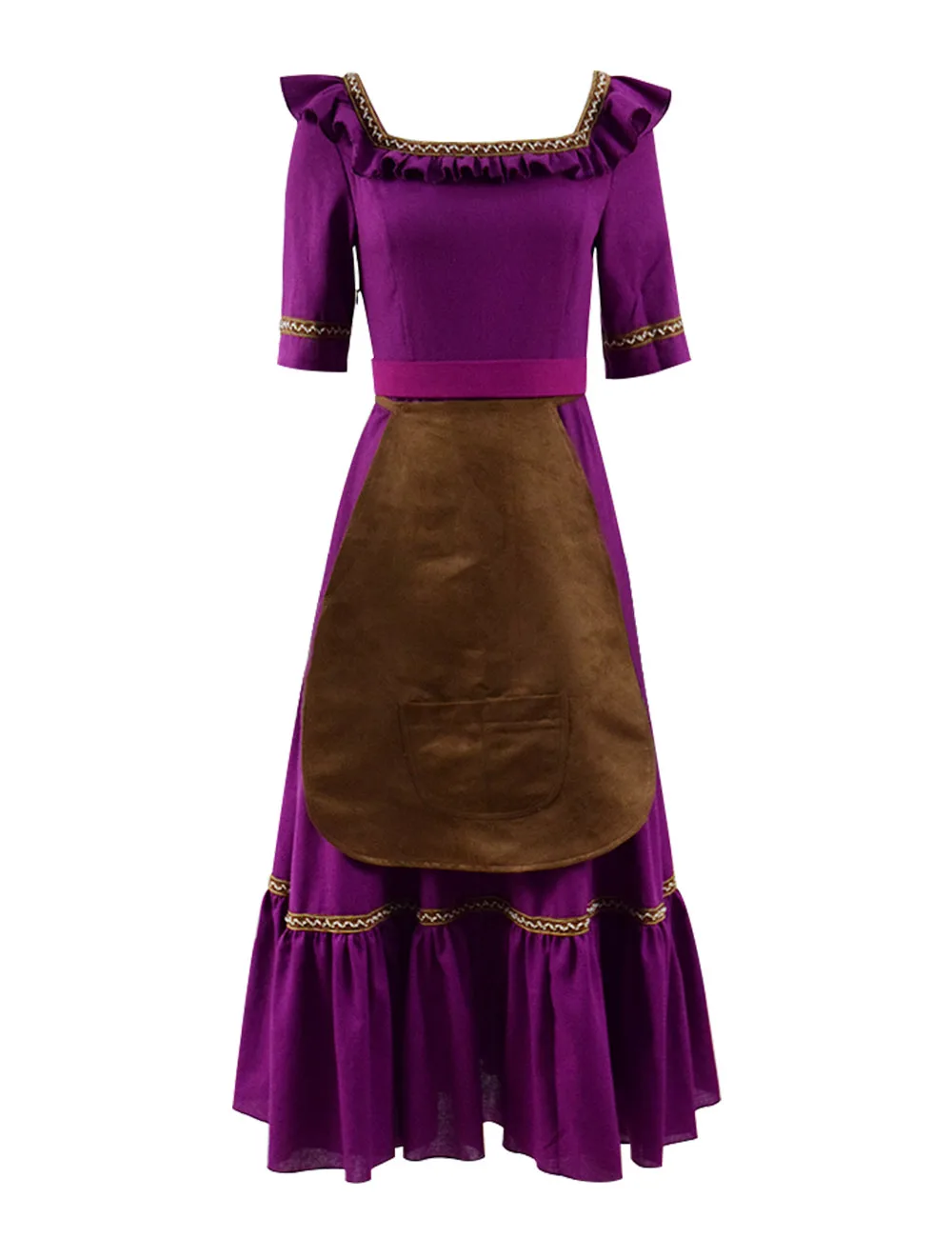 

Cosdaddy Mamб Imelda Purple Dress Halloween Cosplay Costume for Women with apron