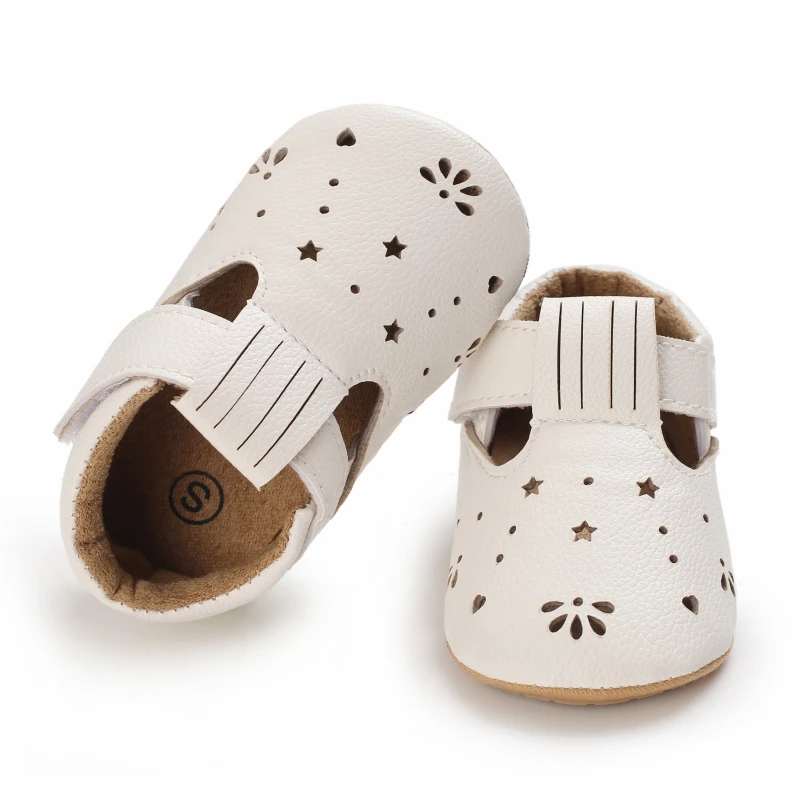 Sweet New Baby Girls First Step Shoes Baby Moccasins Soft Bottom Rubber Non-slip Toddler First Walkers Booties Girls Shoes