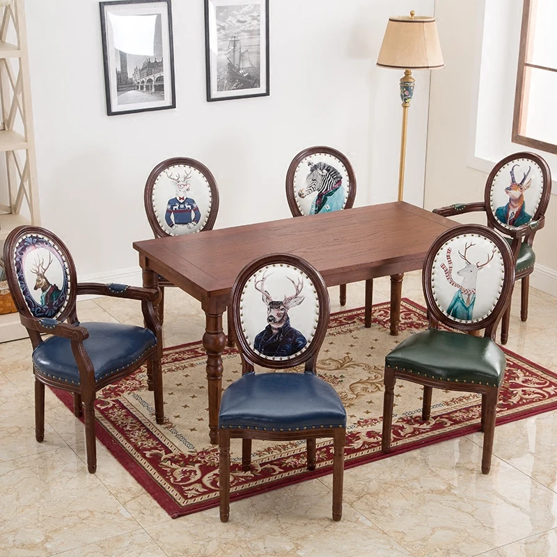 Скандинавский Ретро заднюю панель из цельного дерева обеденный стул современные ткани по индивидуальному заказу обеденные табуретки Спальня мебель в европейском стиле обеденный стол стулья