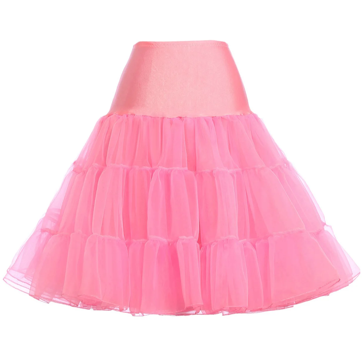 Pink Grace Karin Женская Ретро Юбка винтажные юбки кринолин нижняя юбка Модные женские элегантные однотонные вечерние юбки - Цвет: Pink
