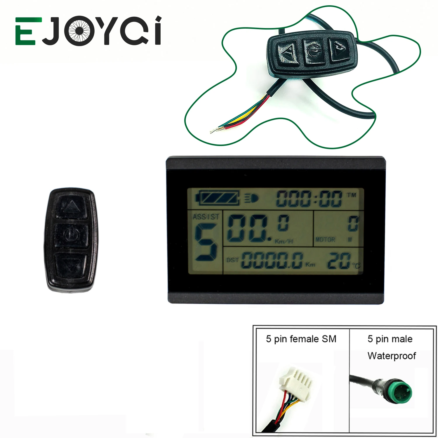 EJOYQI KT LCD 3 Дисплей 24V 36V 48V 72V Ebike компьютерная панель оператора ЖК дисплей для
