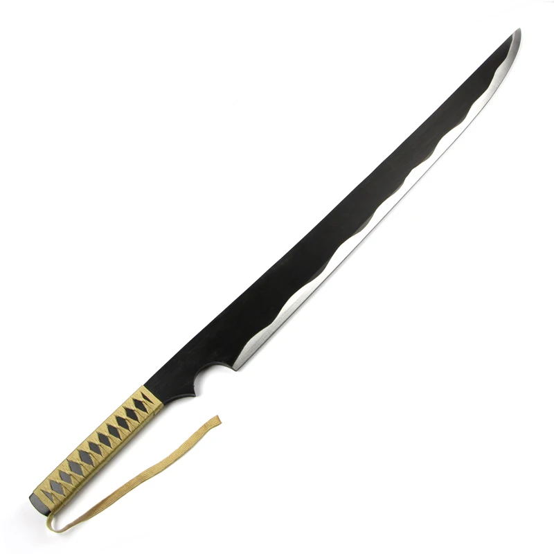 [Funny] 120 см Косплей Аниме Bleach weapon Dual Wield Blade Zangetsu Kurosaki Ichigo Меч деревянный меч костюм