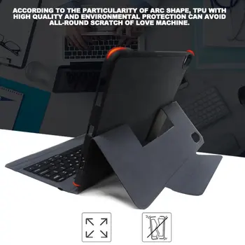 

For Ipad Pro 11 Leather Case Keyboard Ultra-Thin Backlight With Flat Case Protective Cover Computer Accessories