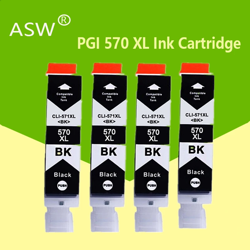 Черный Сменный картридж ASW X4 для Canon PGI570 PGI-570 PGI 570 XL чернильный принтера MG7750 7751 6850