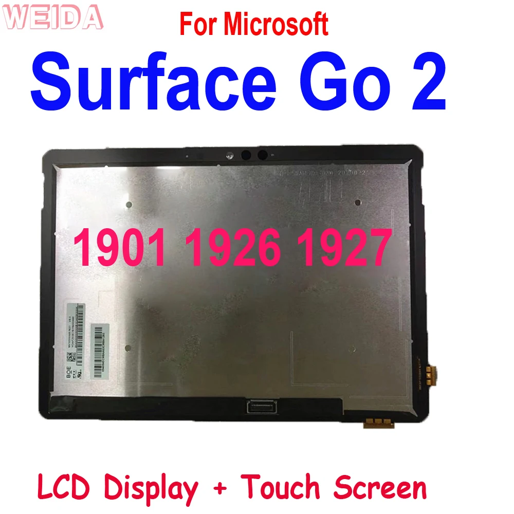 10.5 inch Screen Replacement for Microsoft Surface Go 2 1901 1926 1927,  1920x1280 IPS LCD Display Touch Screen Digitizer Assembly, Laptop Touch  Screen