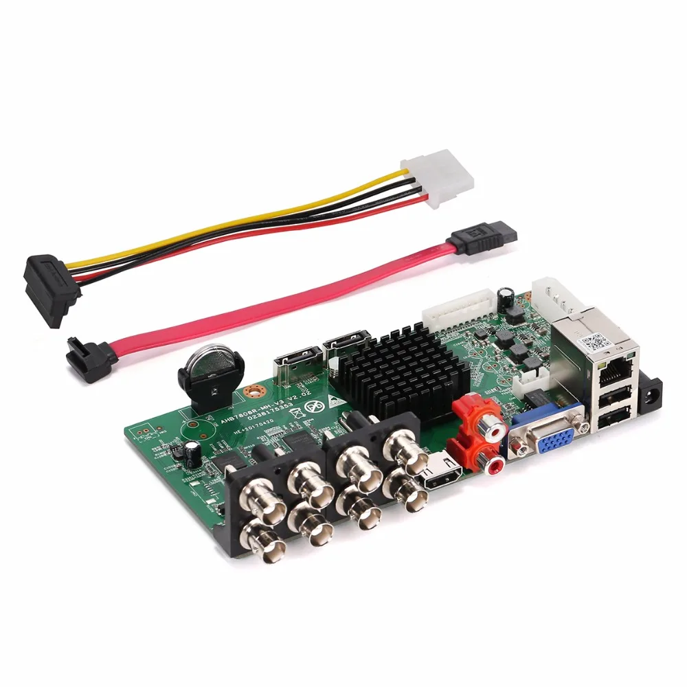Ahd gravador 8ch dvr placa de vigilância