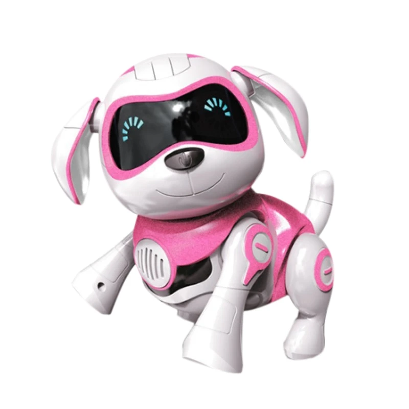 Pink Робот, собака, электронные игрушки для домашних животных, беспроводной робот, щенок, умный датчик, будет ходить, говорящая собака, робот, игрушка для домашних животных для детей, мальчиков и девочек - Цвет: Pink