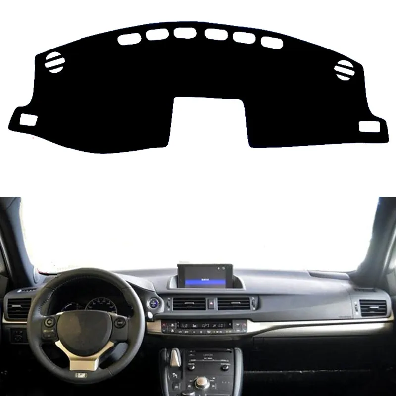 

Car Dashboard Cover Mat Pad DashMat Sun Shade Instrument Carpet Accessories For Lexus CT200h F Sport 2011 2012 2013 2014 - 2019
