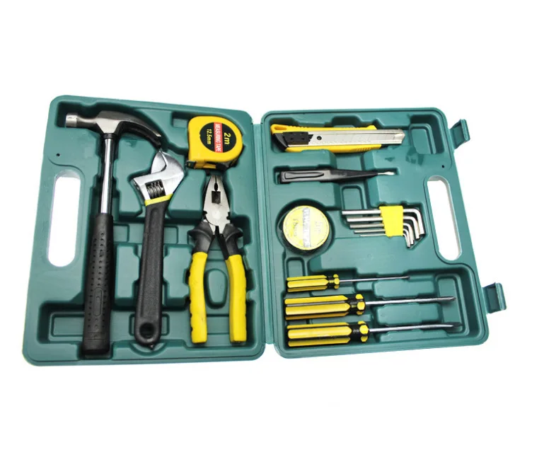 

16-piece car repair toolbox household hardware set portable tool set multi-function screwdriver combination