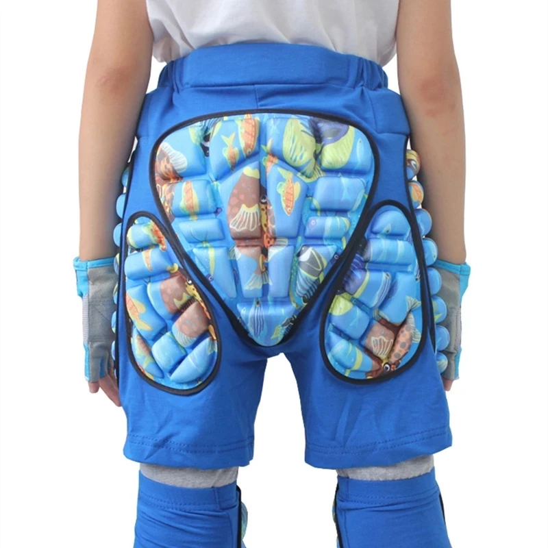 Protective Shorts Kids Outdoor Roller Skating Hip Padded Shorts Knee Pad Protection Ski Snowboard Shorts Skiing Rollerskates Protector protective shorts hip protective pads