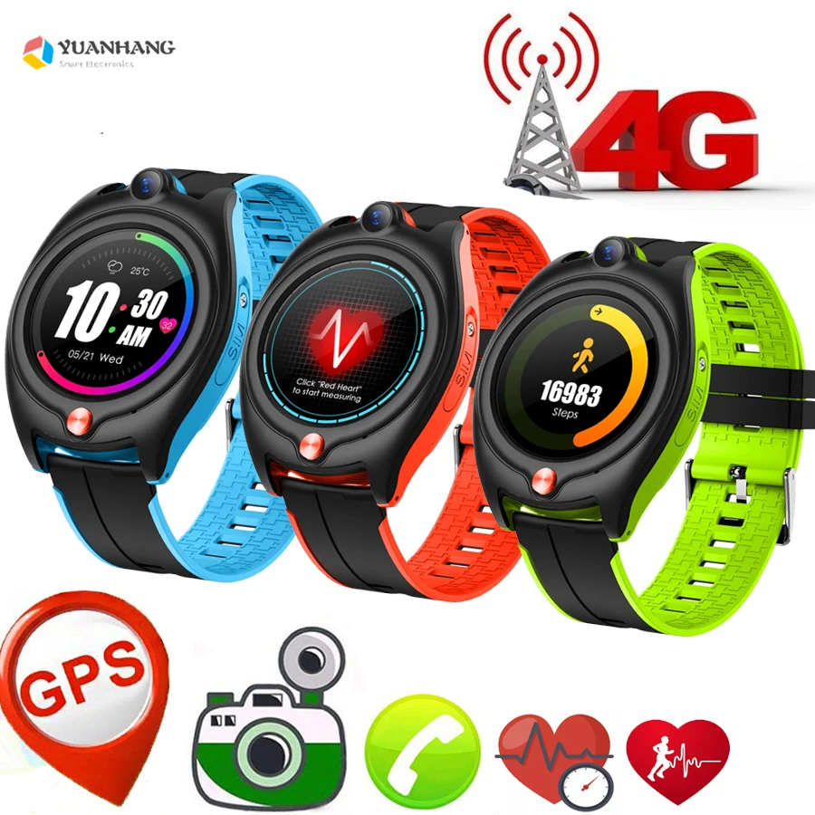 Smart 4g Video Voice Call Camera Recoder Watch Student Child Heart Rate Blood Pressure Monitor Gps Wifi Trace Locate Smartwatch Smart Watches Aliexpress