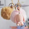 New Style for Autumn and Winter Cool Flocking Cute Rabbit Mouse Pom-Pom Key Ring for Your Favorite Animal ► Photo 3/5