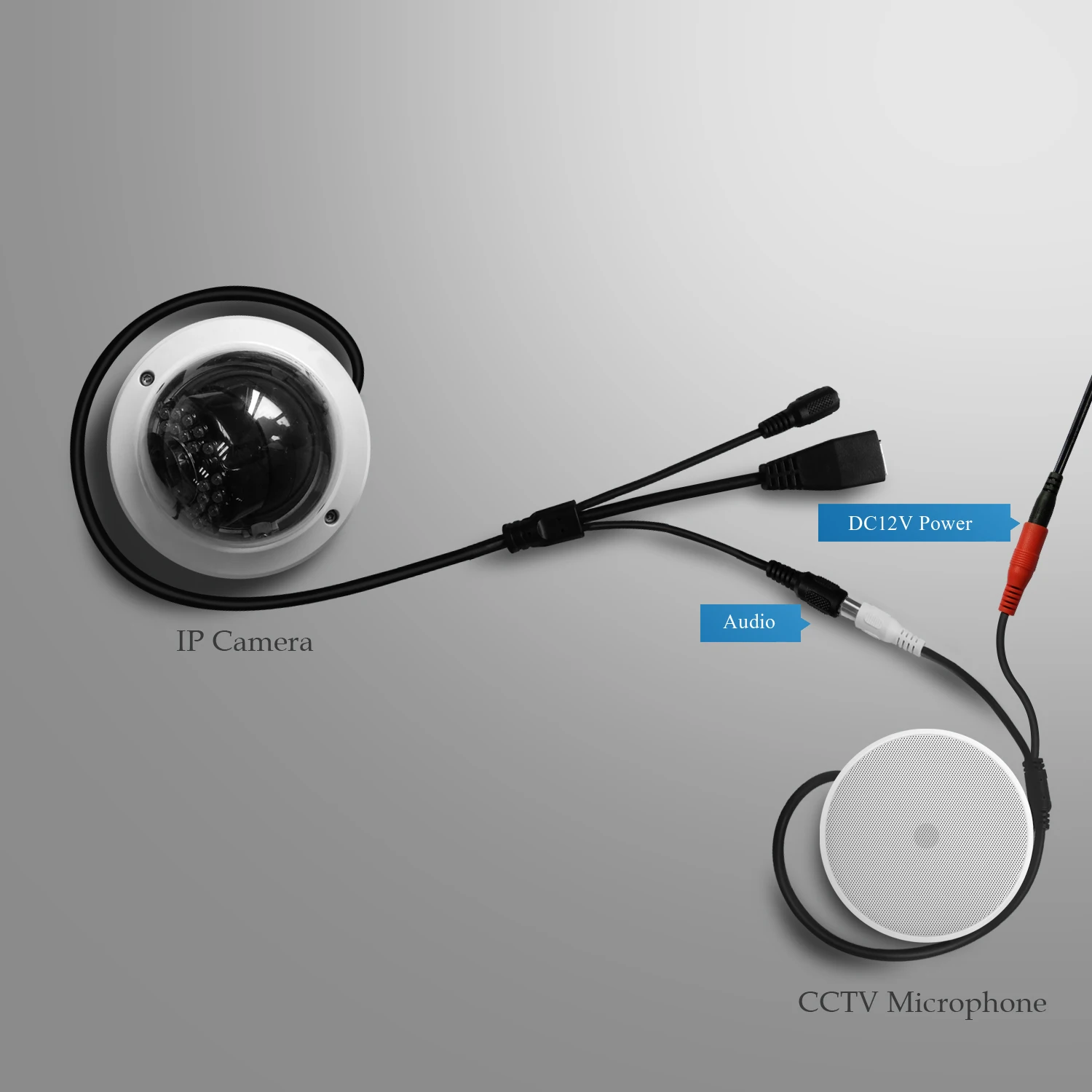 HD Noise Reduction CCTV Camera Microphone Indoor Security Audio Monitor Pickup Sound Listening Device for DVR microphone sound monitor