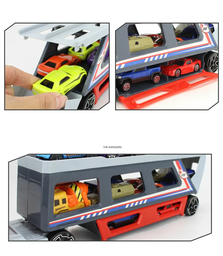 Большой размер гоночный автомобиль для хранения игрушки Детский грузовик гоночная модель самолета для детей подарок