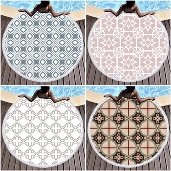 

Boho Geometric Towel Beach Microfiber Strandlaken Mat Toallas Microfiber Boho Home Decorative Large Beach Towel