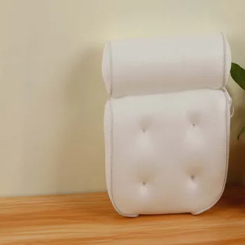 

3D Mesh Spa Non-Slip Tub Spa Pillow Bathtub Head Rest Pillow With Suction Cups For Neck And Back Bathroom Accessories