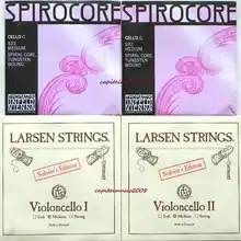 Виолончель 4/4 Spirocore вольфрамовый G, C(S32, S33) Larsen Soloist A, D Medium