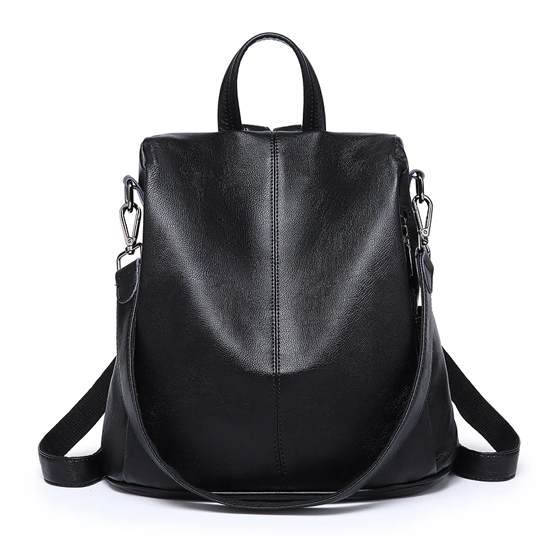 

2020 Women Leather Backpacks Vintage Female Bag Sac a Dos Ladies Bagpack Mochilas School For Girls Preppy