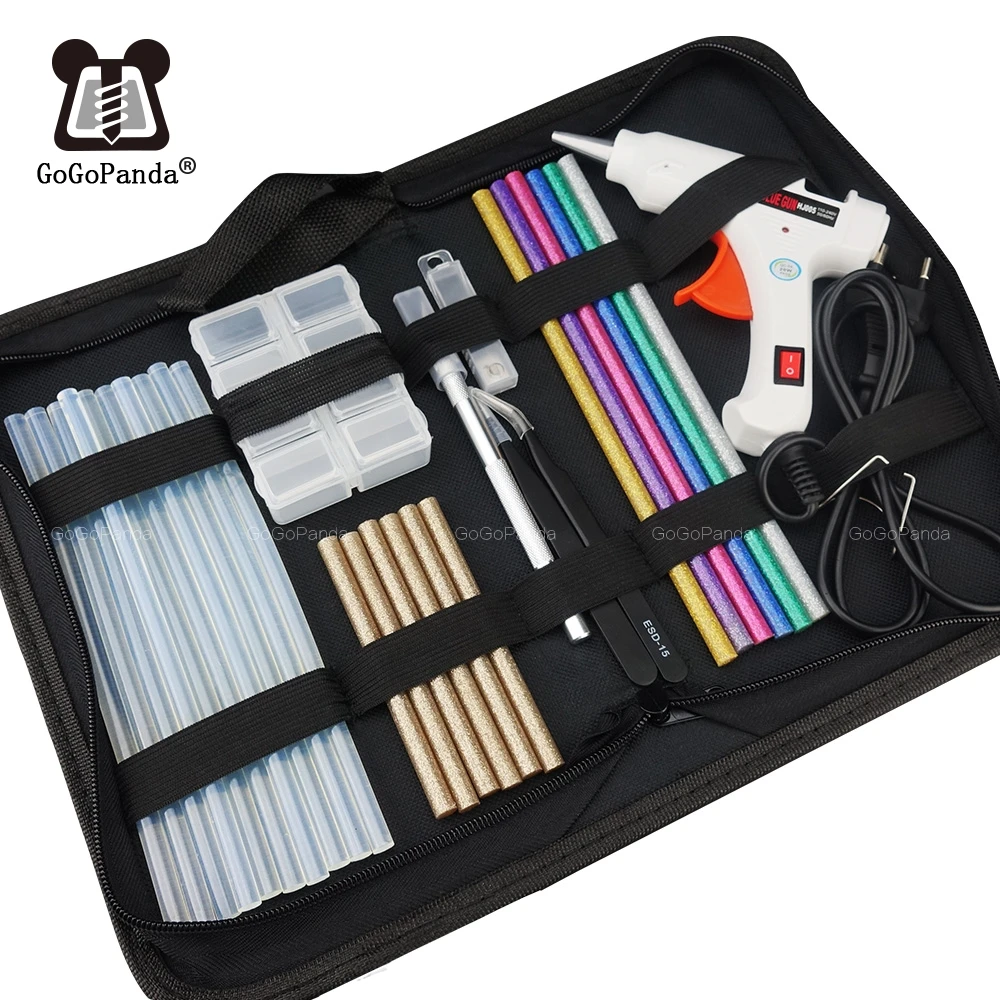 Conjunto de Pistola de Cola Ferramenta de Reparo 6 em 1 20w com Varas Frete Grátis Calor Elétrico Quente Melt Artesanato Profissional Faça Você Mesmo 110-240v Presente