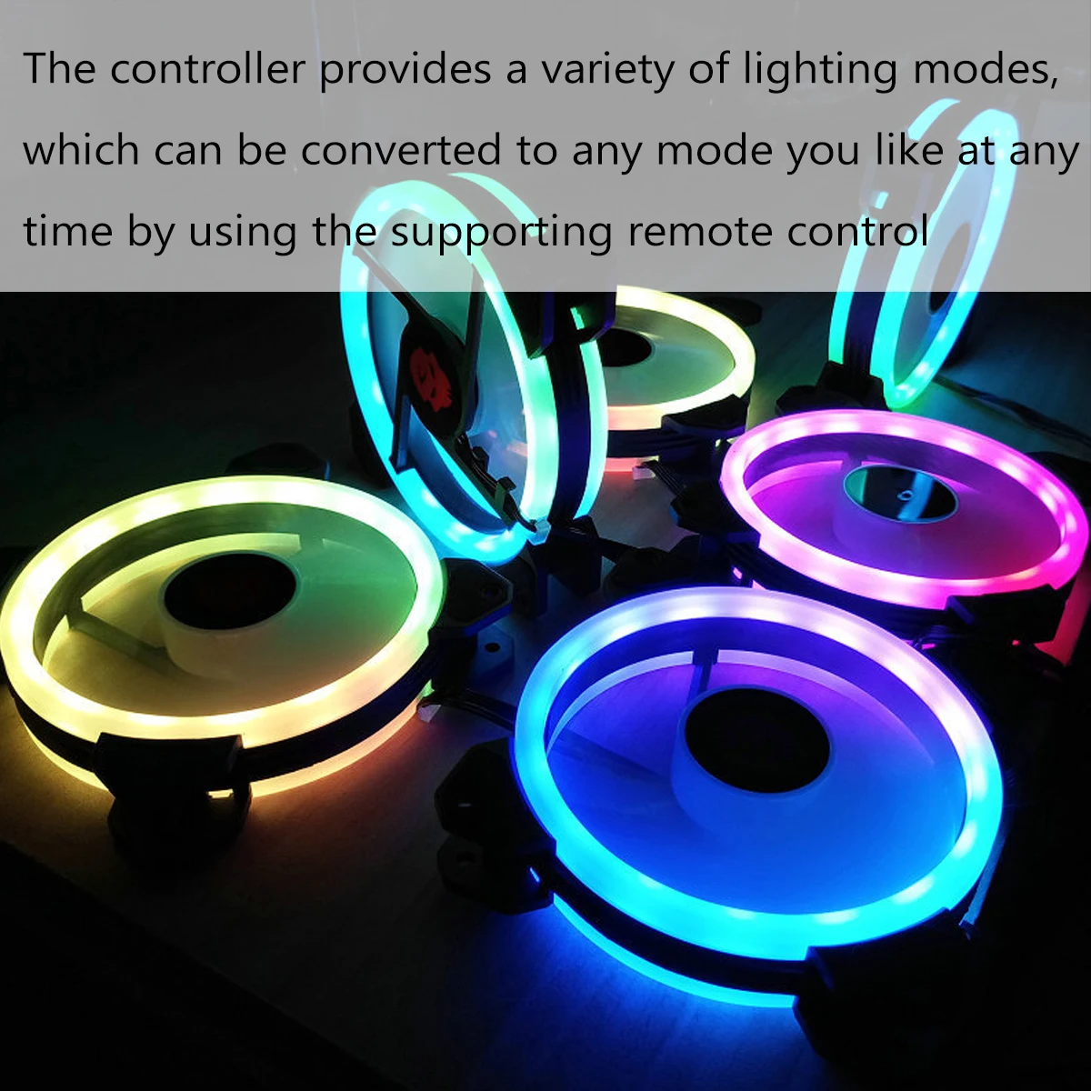 Günstige 3 stücke Computer PC Fall Lüfter Kühle RGB Anpassen Lüfter Cooler Geschwindigkeit 120mm Ruhig IR Fernbedienung Computer kühler Kühlung RGB Fan