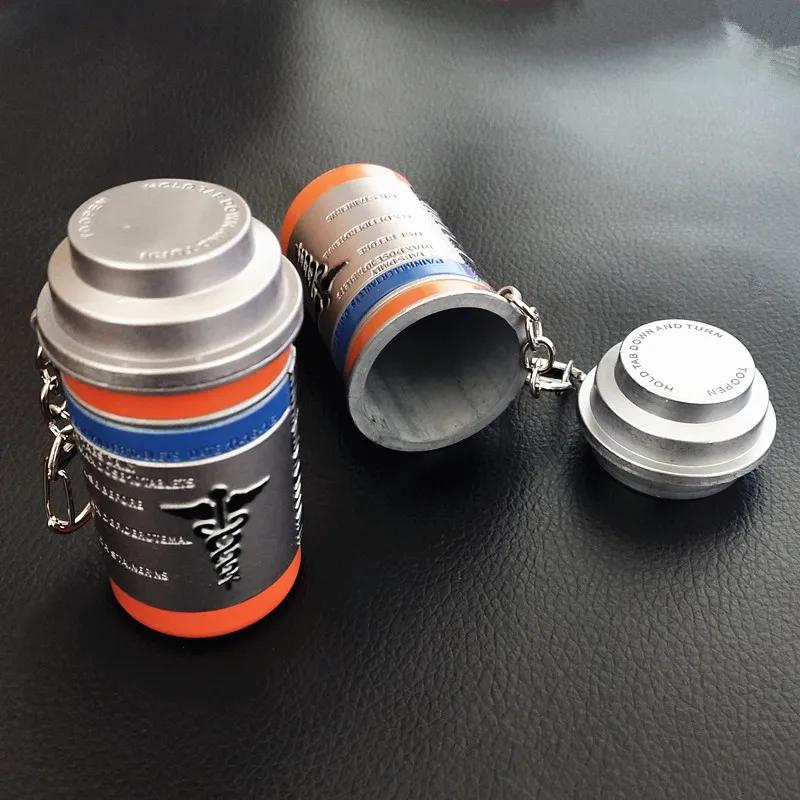  PUBG Keychain Can Open Props Painkiller Alloy Model Pendant Key chain llaveros For Cosplay Craft co