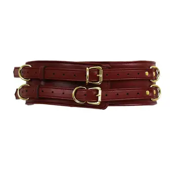 Thierry SM Bondage Set Include Waistband, Wrist & Thigh Cuffs, Cross Buckle, Adult Games Restraints Handcuffs Leg Cuff Sex Toys 2