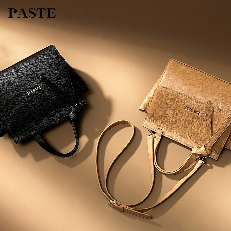 

2019 Spring And Summer New Style WOMEN'S Leather Bags-Style Transformation Wing Closed-toe Layer Cowhide Hand Messenger Bag 1129