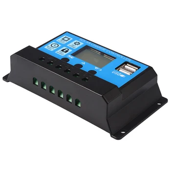 

Port Solar Charge Controller Monitor Tool LCD Panel Battery Regulator USB