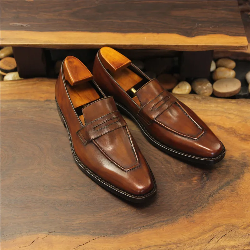 leather sole loafers