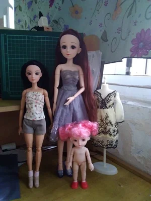 Новинка, 42 см, Bjd кукла, 24 шарика, шарнирная кукла, сделай сам, куклы с макияжем для девочек, обнаженное тело, кудрявые прямые волосы, 3D глаза, куклы, игрушки для девочек,игрушки куклы игрушки для девочек лол куклы