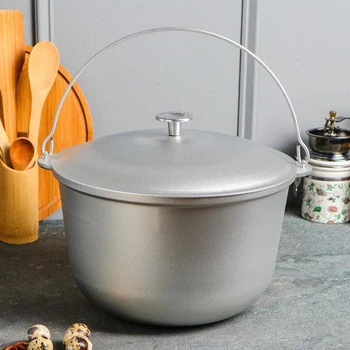 

Kazan aluminum "Tourist", 8 l, with a lid and a shower