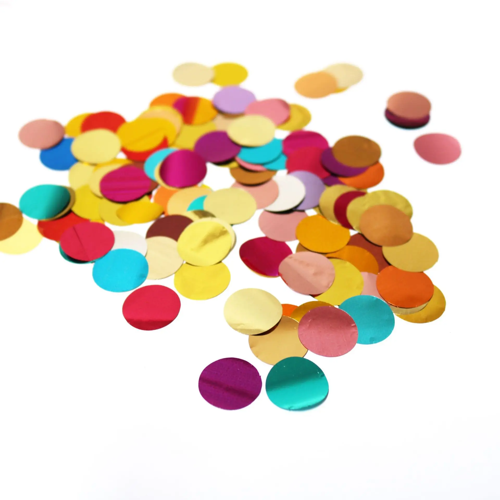 Confetti Wedding Decoration Baby Shower Decorations Birthday Gold Silver Rose Gold Party Confetti 1.5cm Circular Mirror Party Decorations Paper Confetti Rose Confetti Hand Throw Confetti Poppers