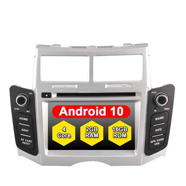 ANDROID 10.0 Car Navigation GPS Video FOR TOYOTA YARIS VIOS 2005-2011 BUILT-IN WIFI MODULE DVD PLAYER Multimidia | Автомобили и