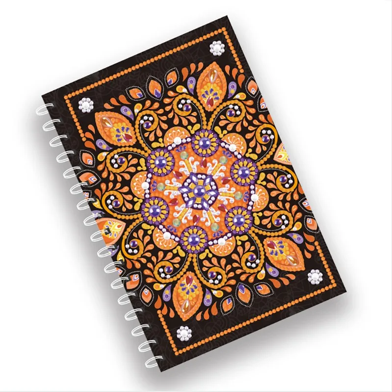 2021 Factory hot Christmas sale wholesale diamond painting small notebook A5 size 60 pages