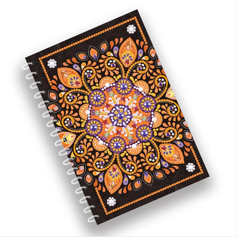 2021 Factory hot Christmas sale wholesale diamond painting small notebook A5 size 60 pages 