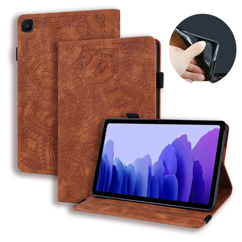 Fall Für Samusng Galaxy Tab A7 Lite 8,7 2021 SM-T220 SM-T225 Leder TPU Abdeckung Folio Buch Abdeckung Für Tab A7 fall 10,4 SM-T500_voghion.com