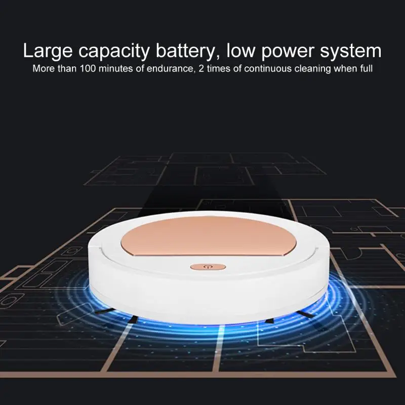 1800pa Smart Vacuum Cleaner Sweeper Cordless Vacuum Cleaners USB Rechargeable Cleaning Sweeping Robot Household Cleaning Machine