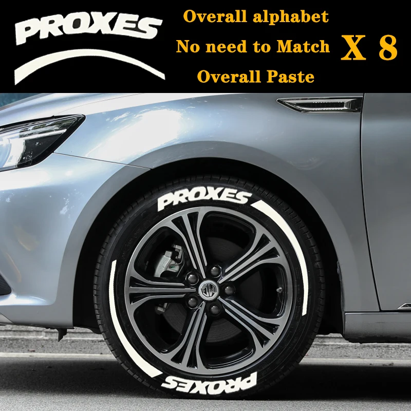 Комплект для перманентной маркировки шин с наклейкой на шину DIY Наклейки для шин Клейкие перчатки наждачная бумага - Название цвета: PROXES X8