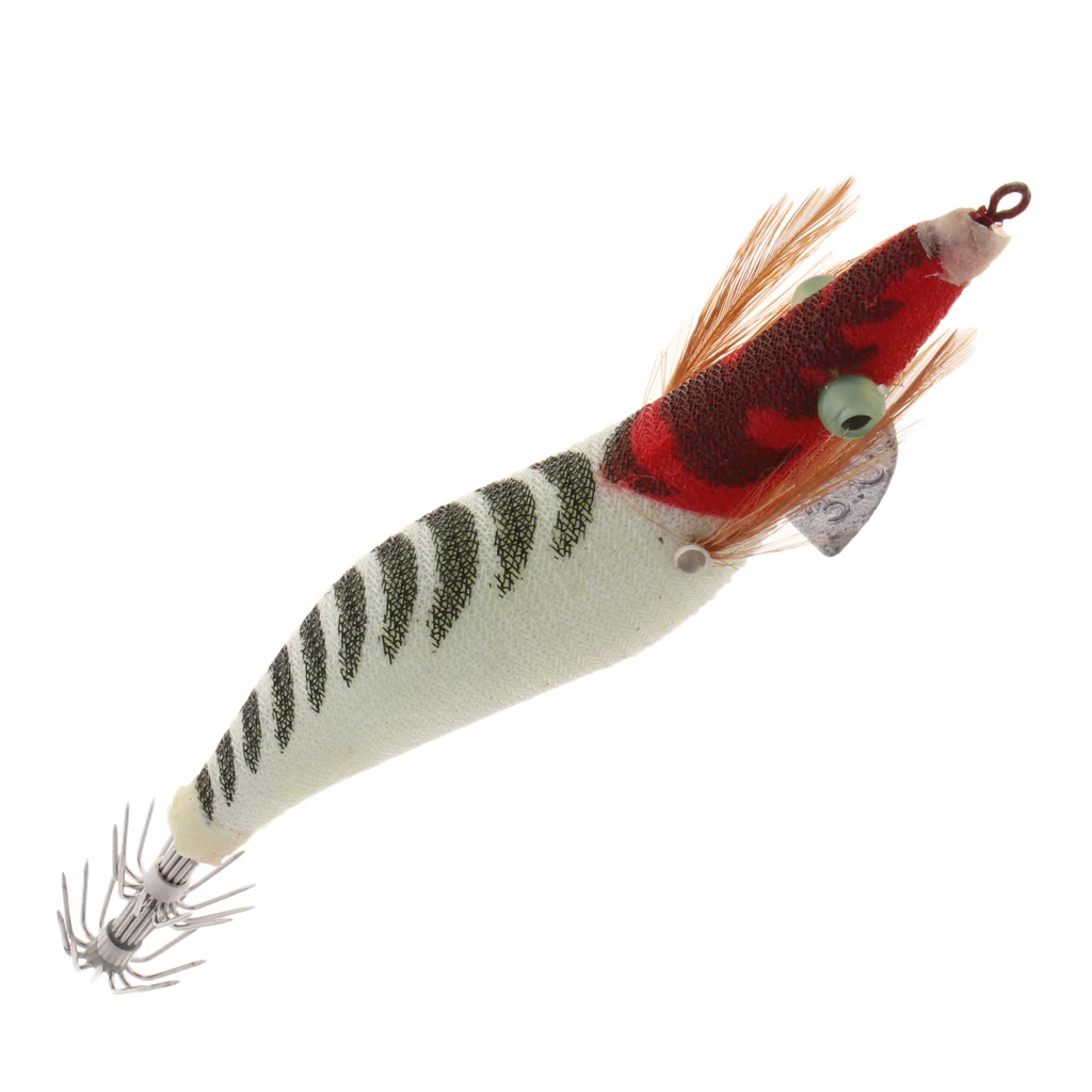 Fishing Plastic Hard Shrimp Lure Luminous Glow in Dark Prawn Squid Jig Hooks Fishing Baits for Fisherman