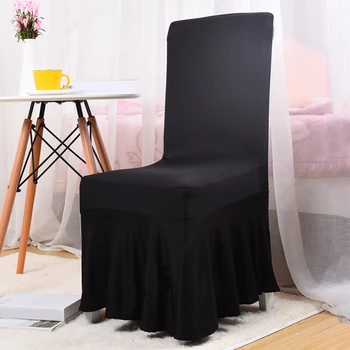 

Dining Chair Covers Dress Removable Slipcovers Elastic Wedding Banquet Decor Hot