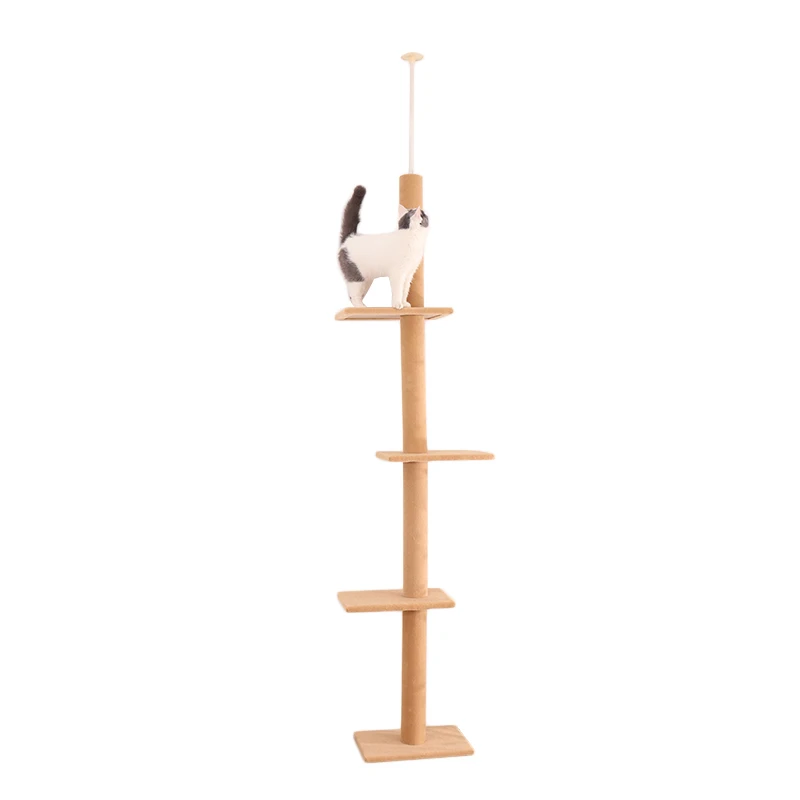 Cat'S Tree Tower центр активности играющие домашние питомцы дерево Забавный Когтеточка скалолазание прыгающая игрушка домашняя мебель защитная - Цвет: AMT0038Beige