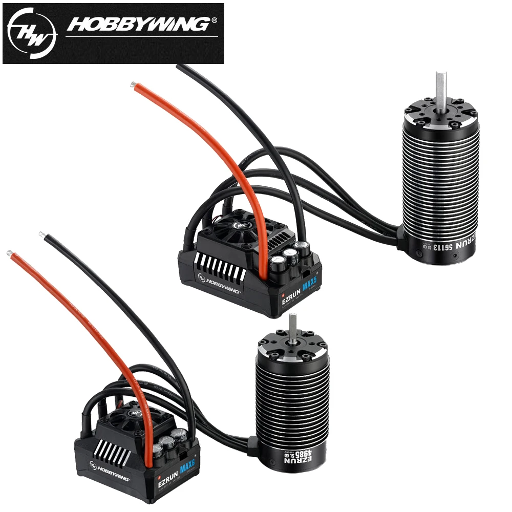 HobbyWing EZRUN SL 4985-1650KV/5687-1100KV 4-Pole Sensorless Brushless Motor With MAX6 160A Waterproof ESC For 1/6 1/7 RC Car