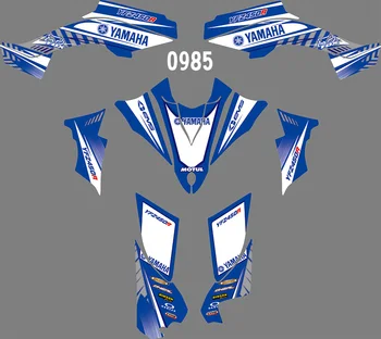 

0985 Motorcycle Team Graphic & Backgrounds Decal Sticker Kits for Yamaha YFZ-R 450 2014 2015 2016 2017 2018