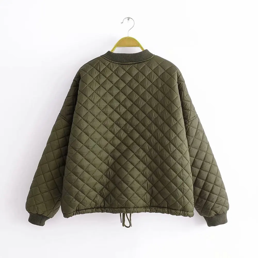 

Rhombus Plaid Waterproof Cotton Coat Pilots Jacket a + 9388